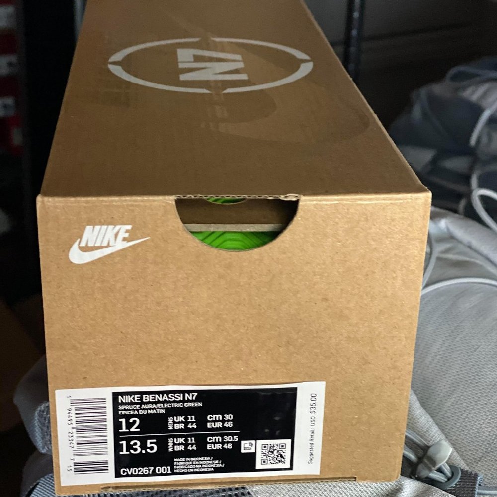 New NIKE Benassi N7 SLIDES Men's Sandals - Picture 5 of 9